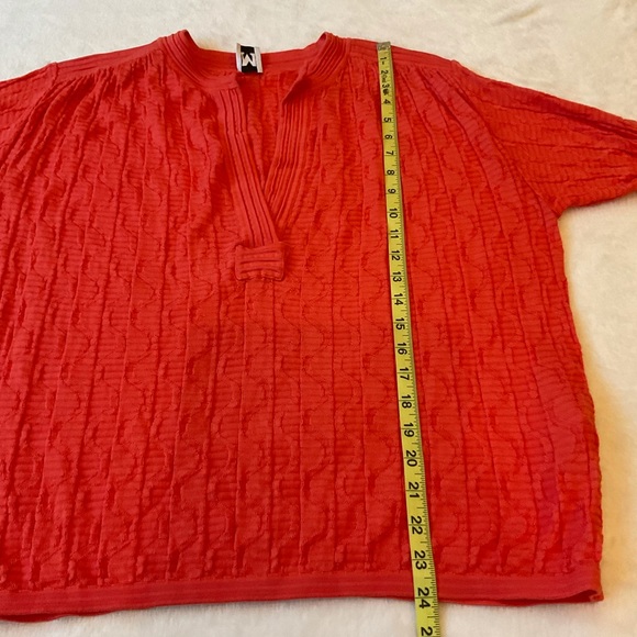 Missoni Vibrant Orange Short Sleeve Top Medium - Picture 10 of 14